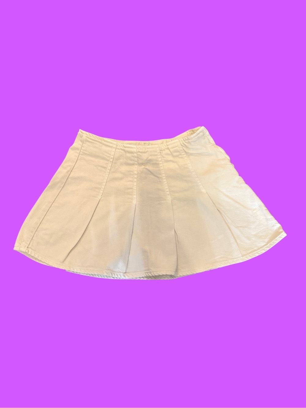 Zara Tan Pleated Skirt